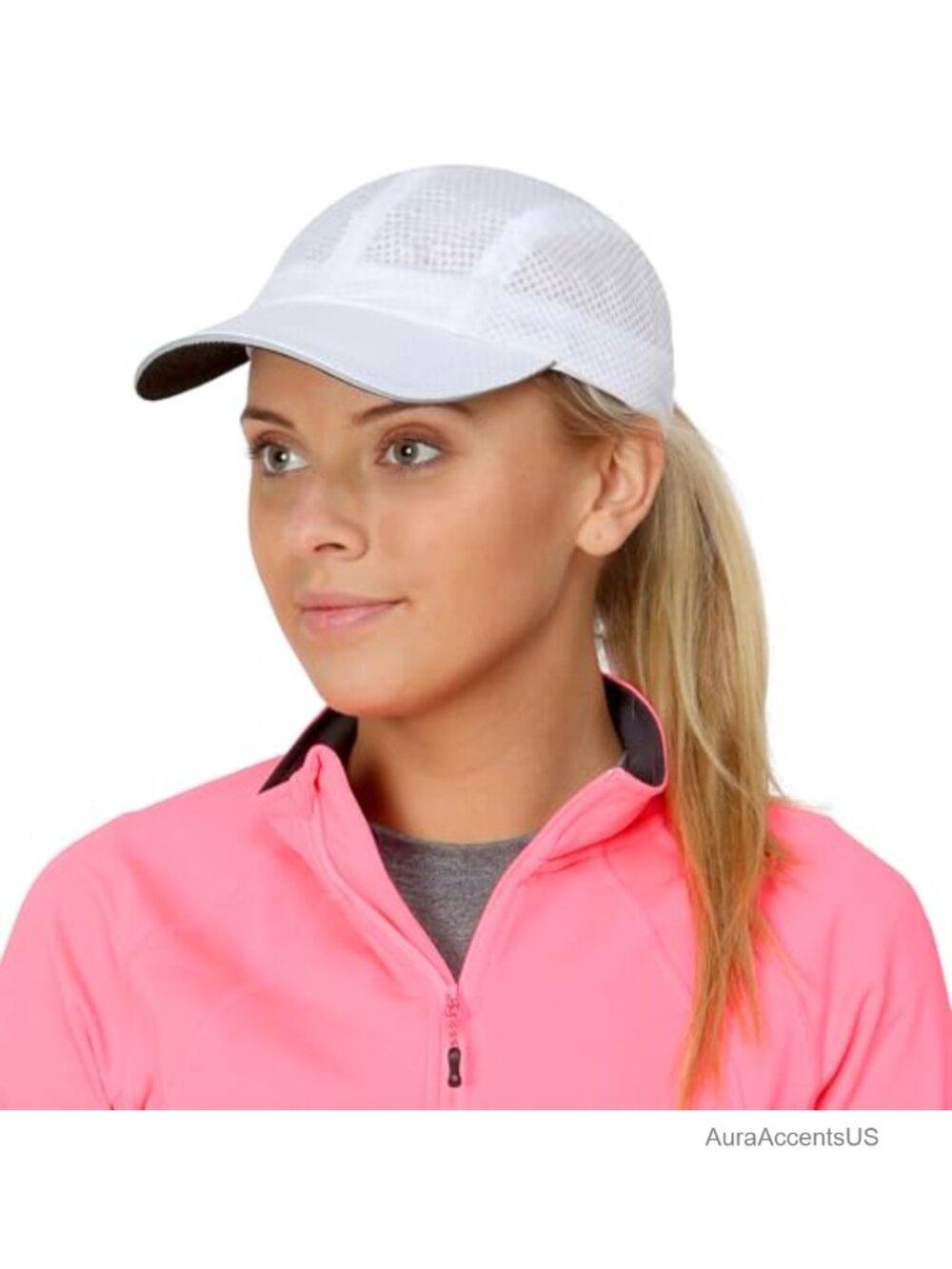 TrailHeads Women's Race Day Running Hat Sports Cap Reflective Trim